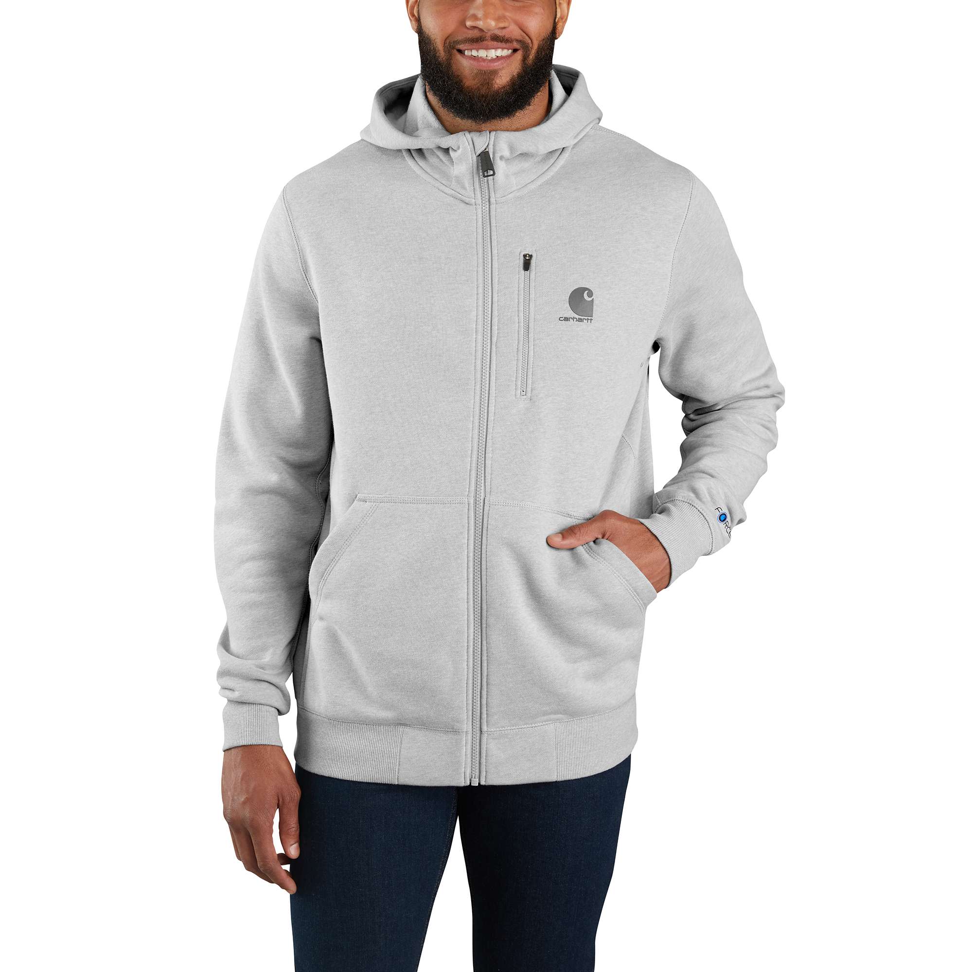 Carhartt ForceĀ® Delmont Graphic Full-Zip Hooded Sweatshirt