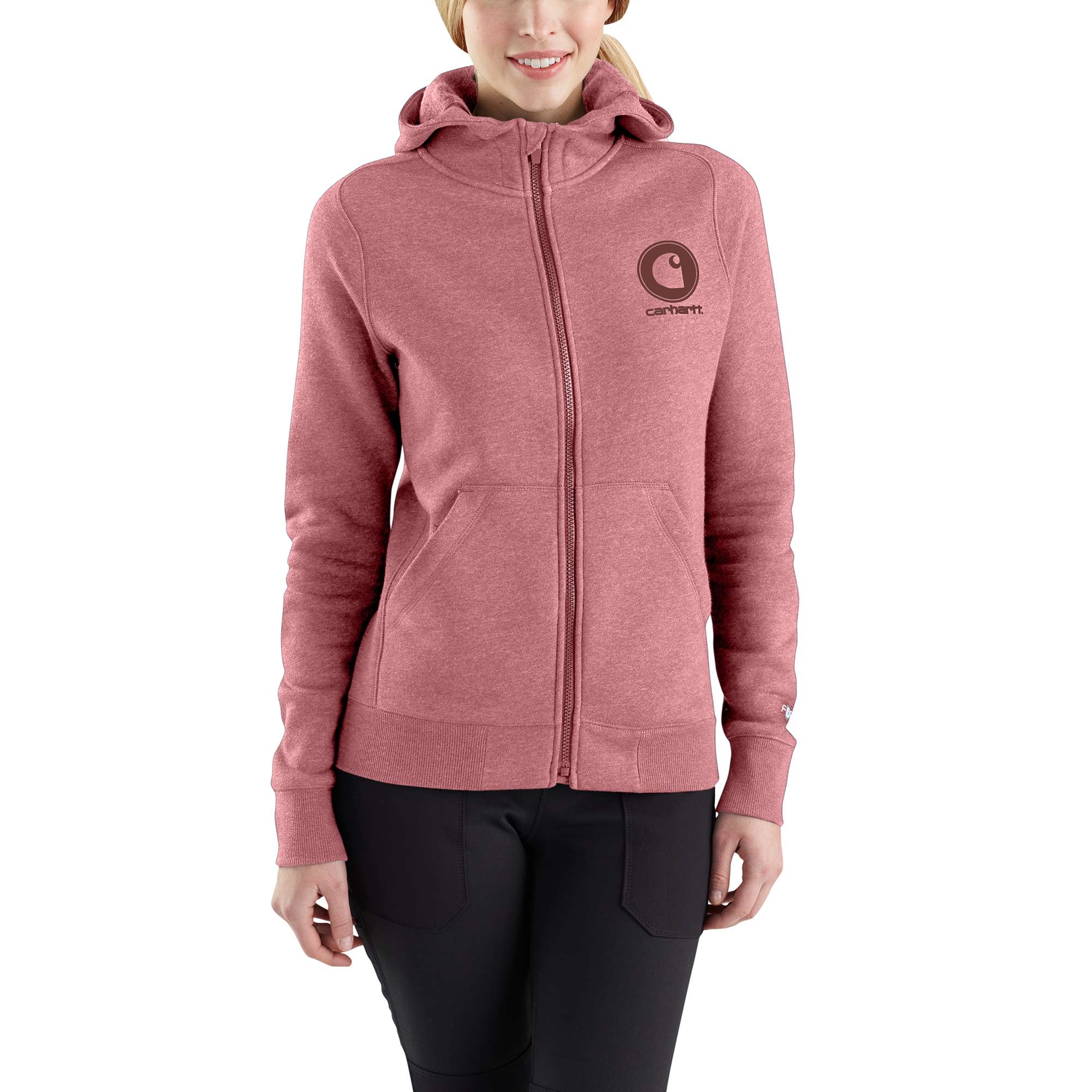 Carhartt Force® Delmont Graphic Zip-Front Hooded Sweatshirt