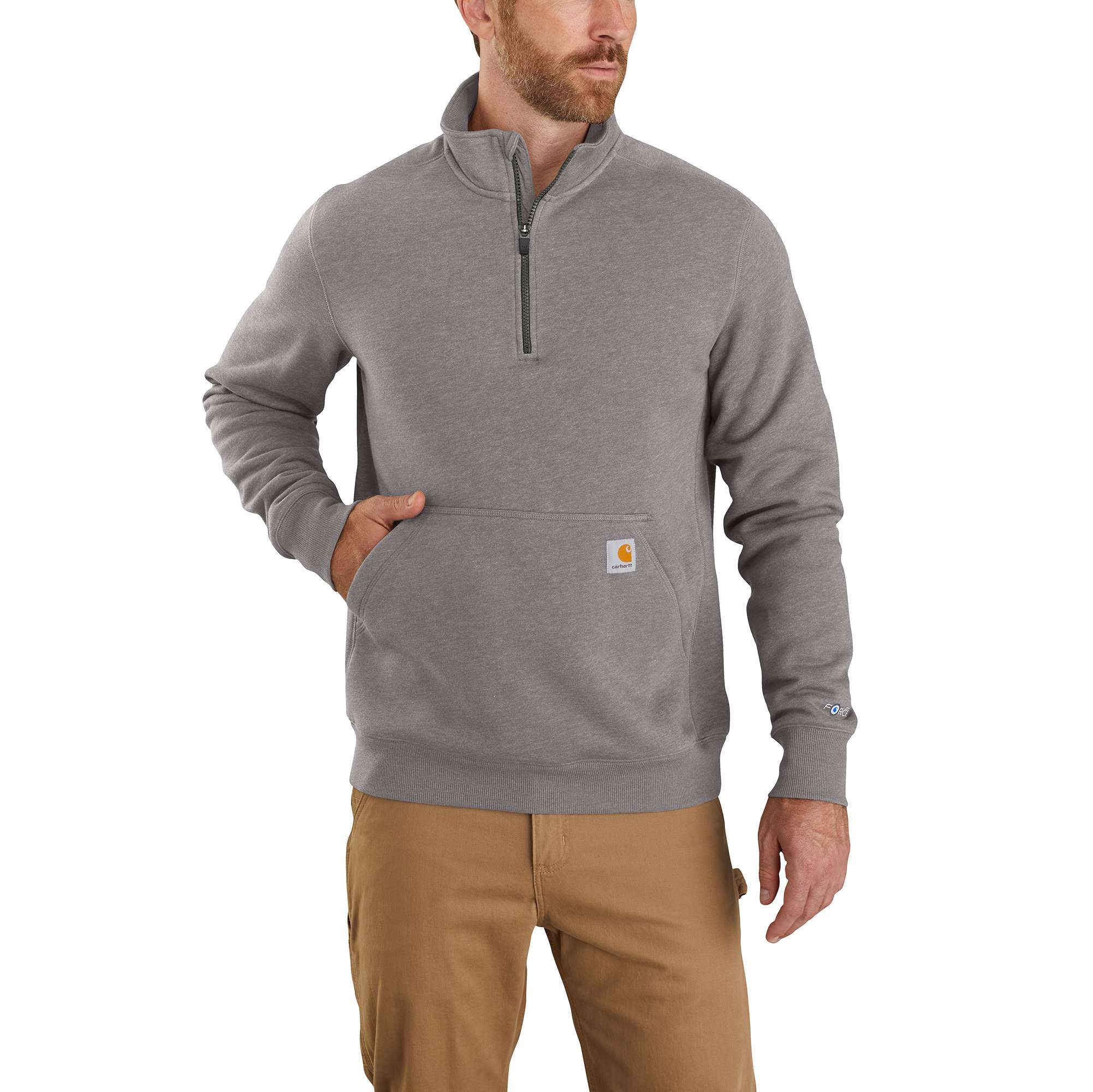 Carhartt ForceĀ® Relaxed Fit Midweight 1/4 Zip Pocket Sweatshirt