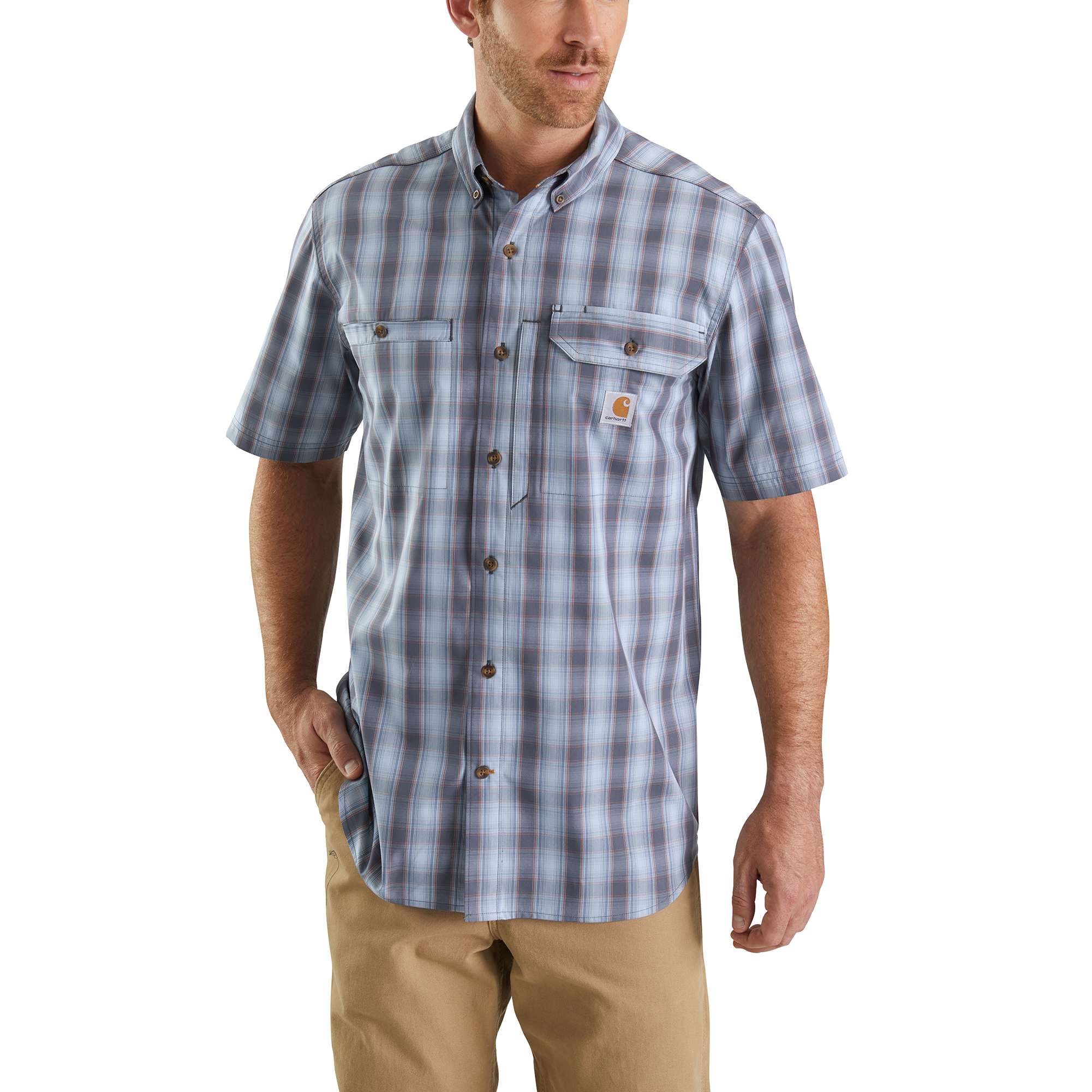 Carhartt ForceĀ® Ridgefield Plaid Short-Sleeve Shirt