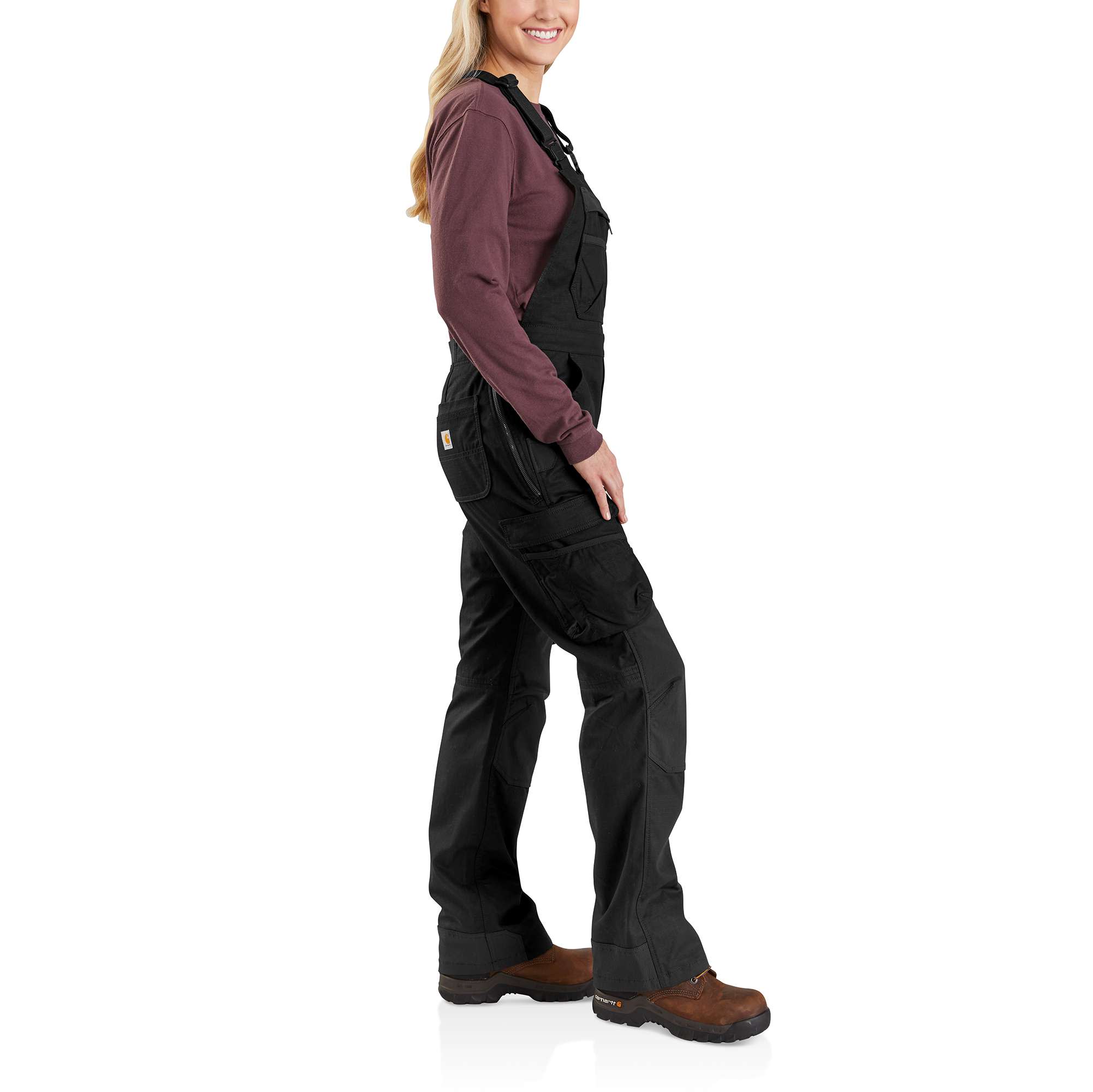Carhartt® Rugged Flex® Steel Cargo Double Front Bib Overalls - Image 3