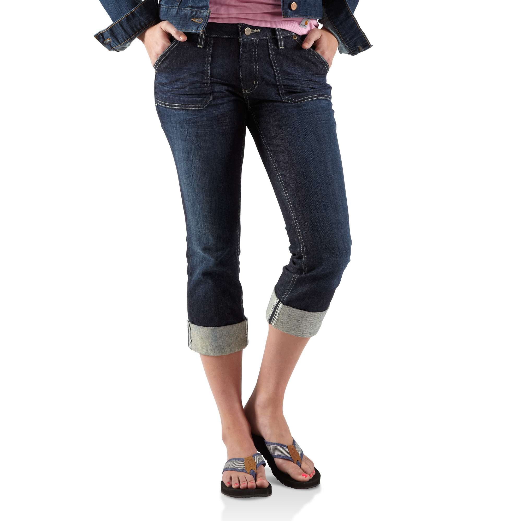 Denim Curvy-Fit Tomboy Cropped Pant