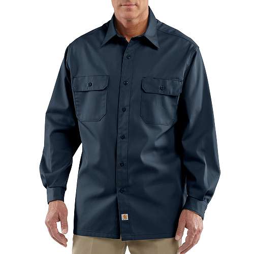 Long-Sleeve Twill Work Shirt