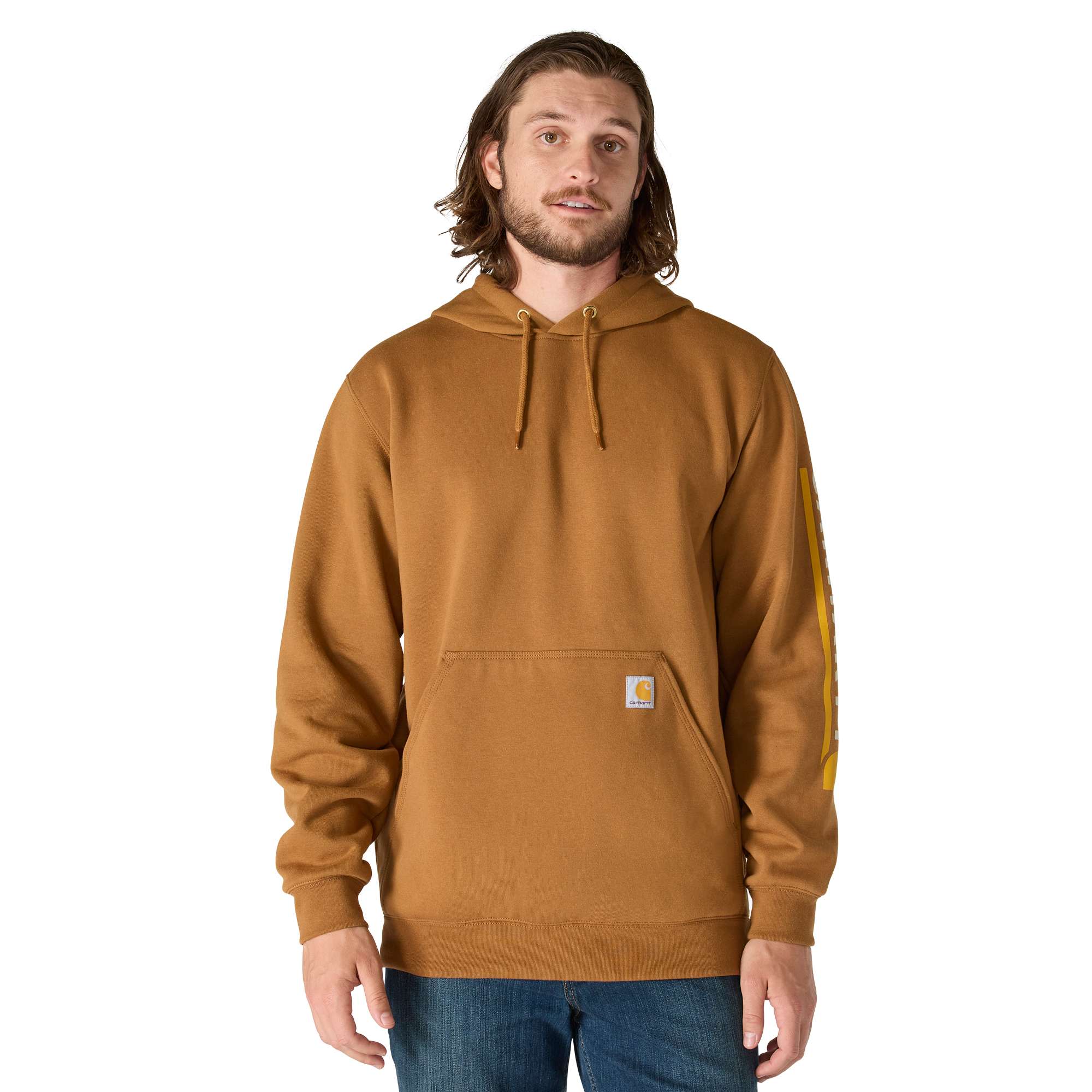 Loose Fit Midweight Logo Sleeve Graphic Sweatshirt