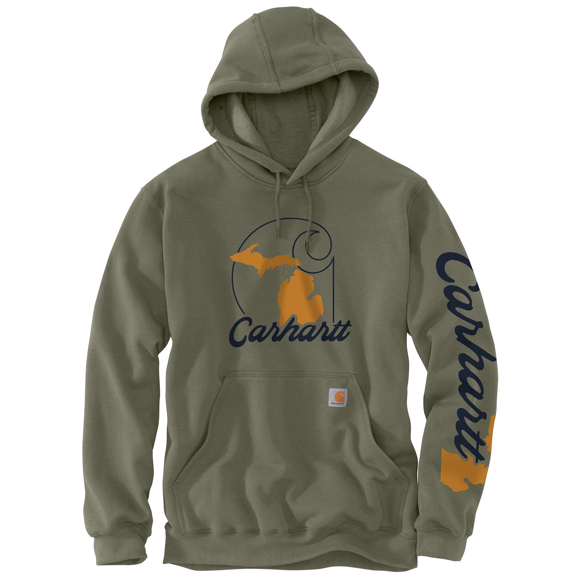 Loose Fit Midweight Michigan Graphic Sweatshirt