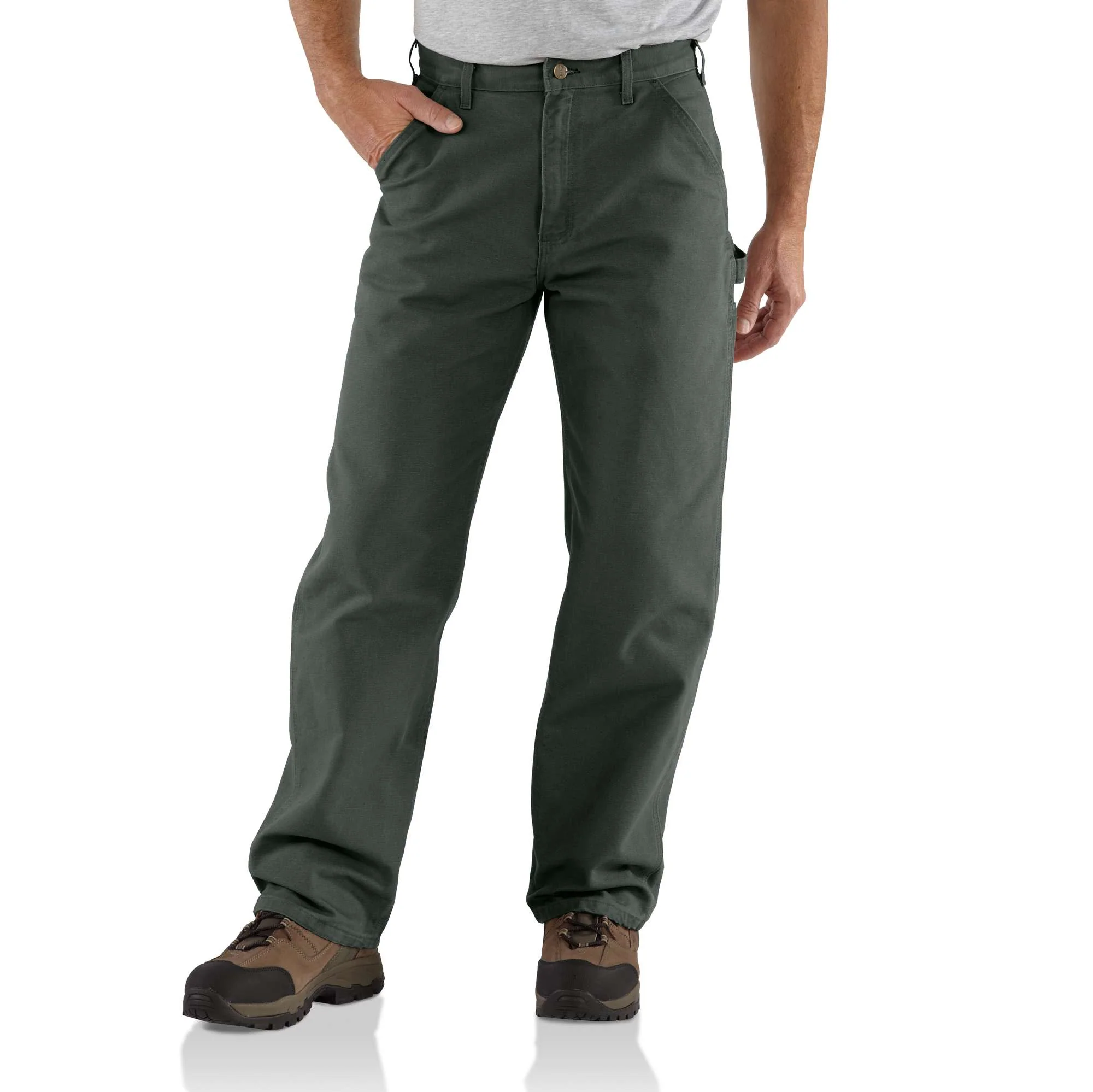 Loose Straight Washed Duck Dungaree