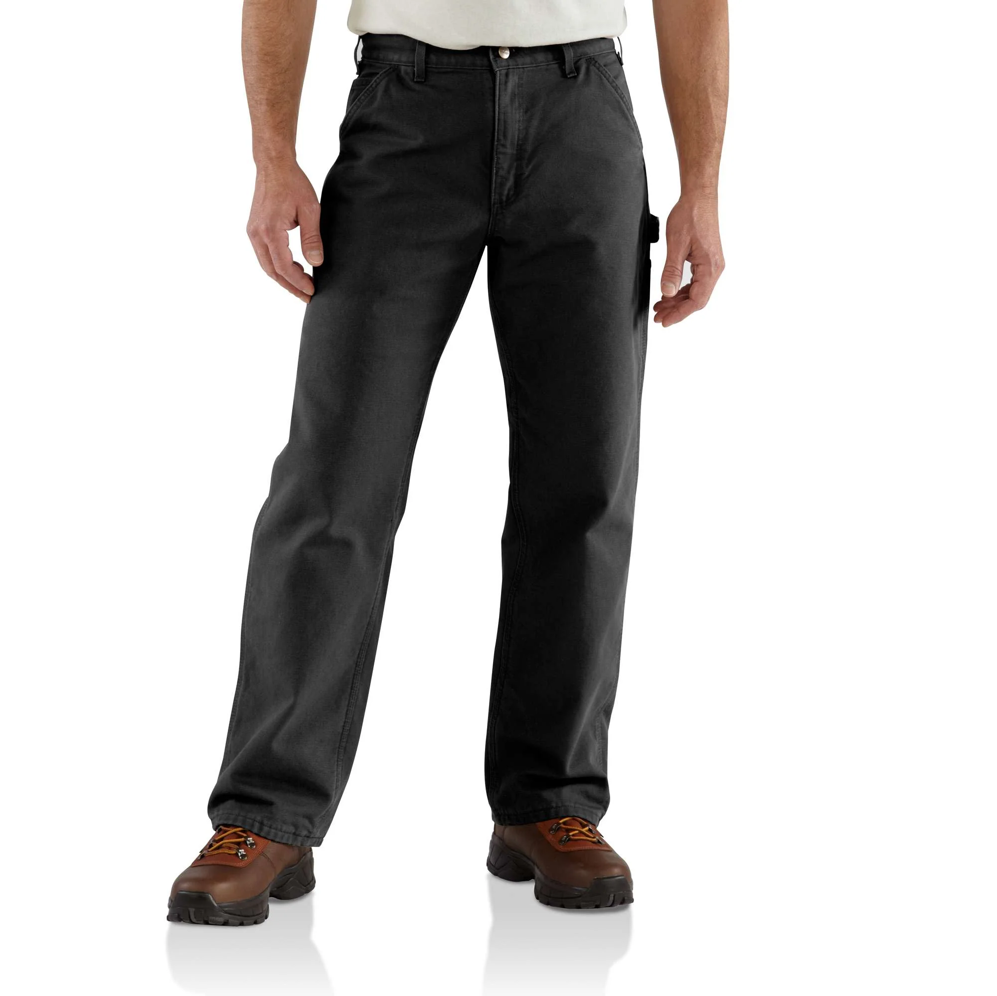 Loose Straight Washed Duck Lined Dungaree