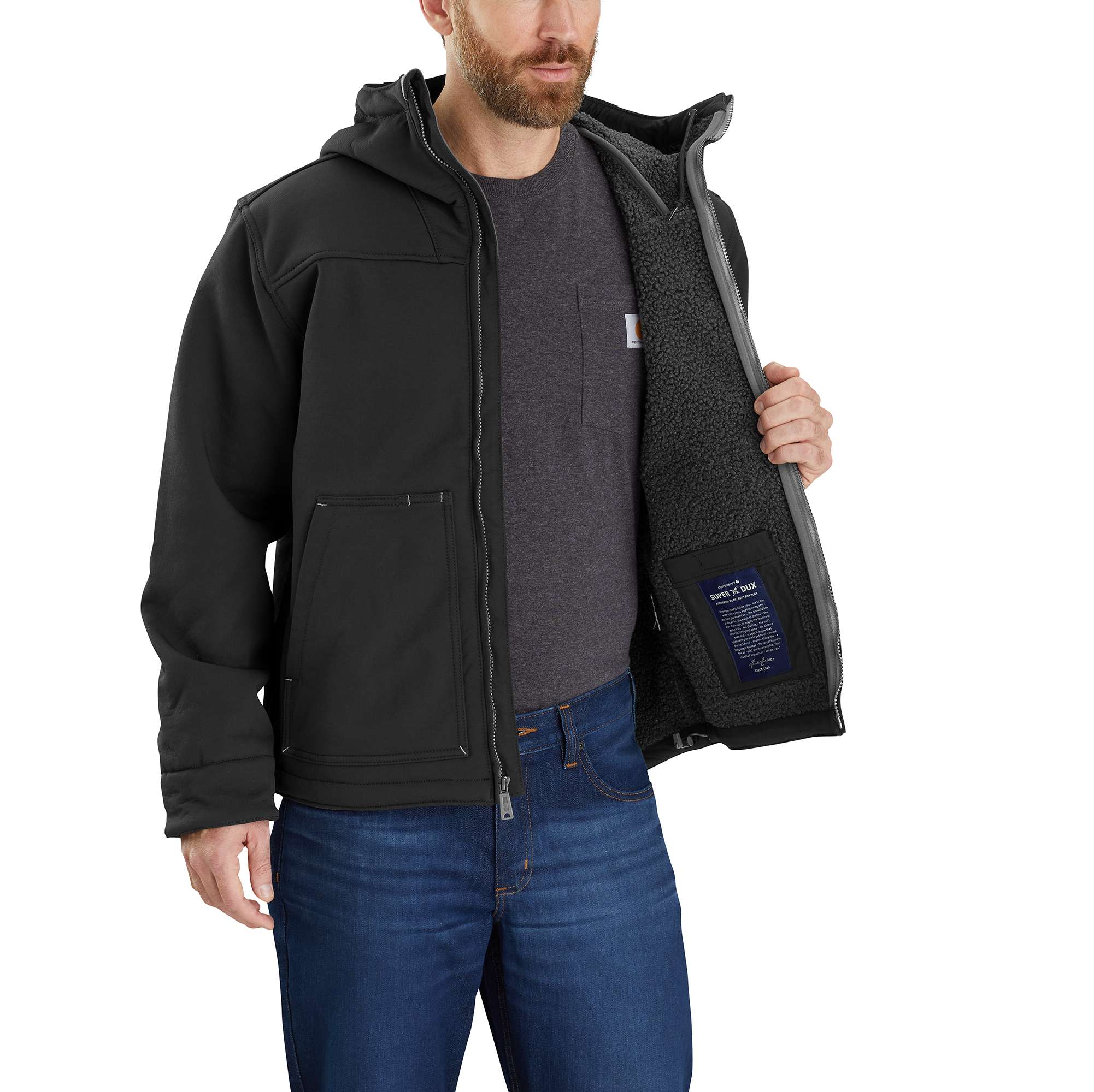 Men's Super Duxâ„¢ Sherpa-Lined Active Jac - Relaxed Fit - 2 Warmer Rating - Image 3