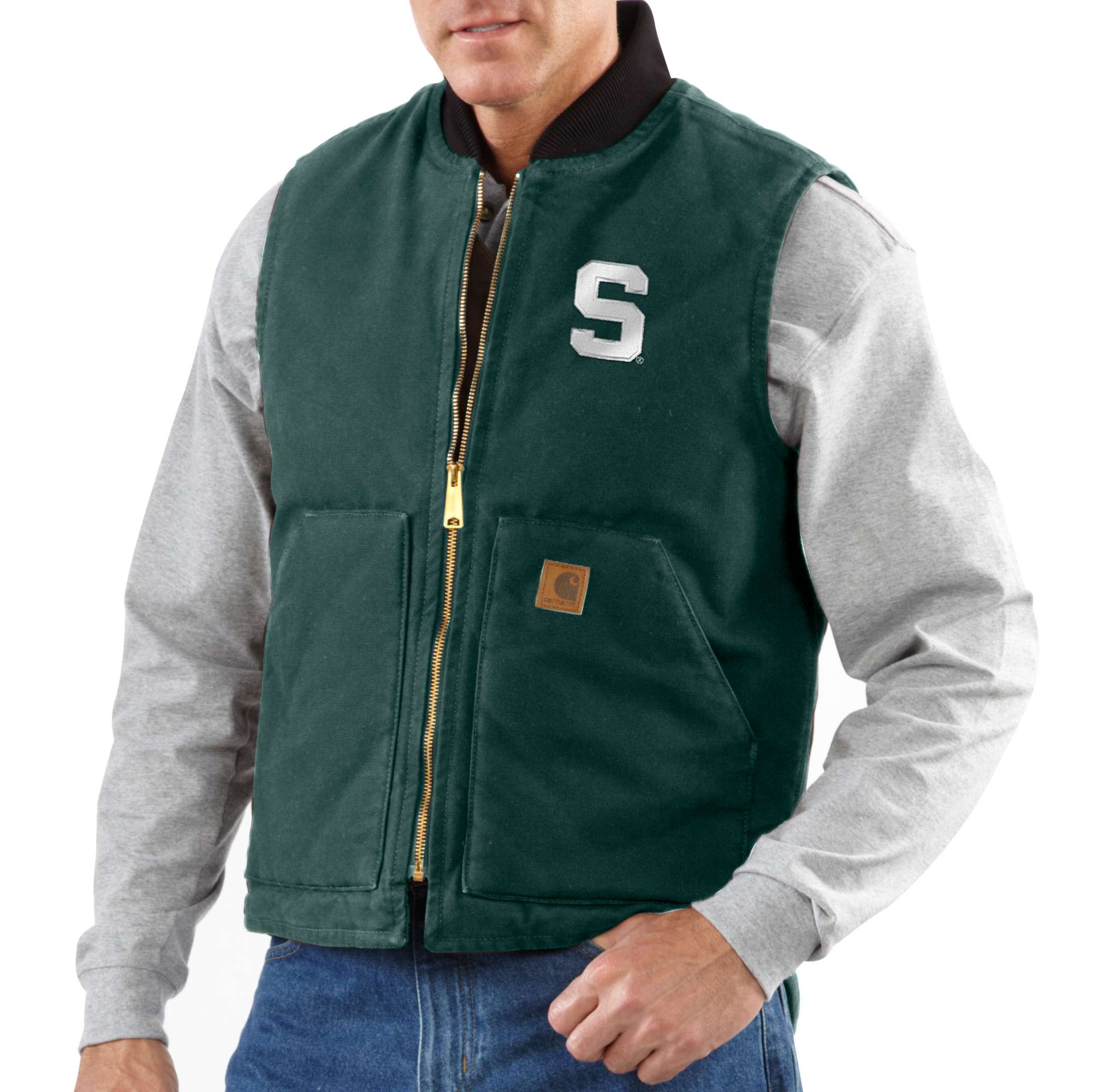 Michigan St. Sandstone Vest