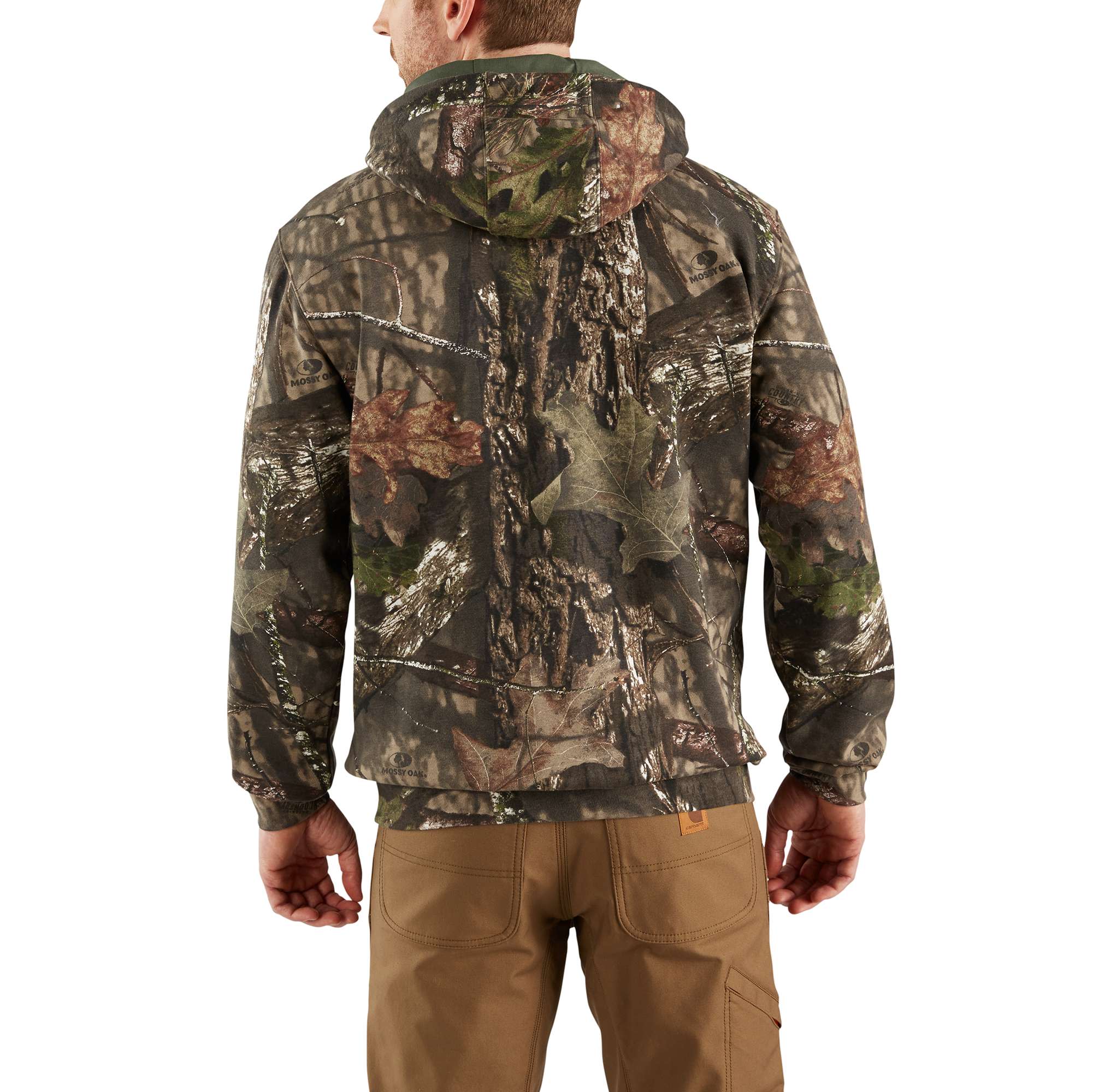 Midweight Camo Sleeve Logo Hooded Sweatshirt - Image 2