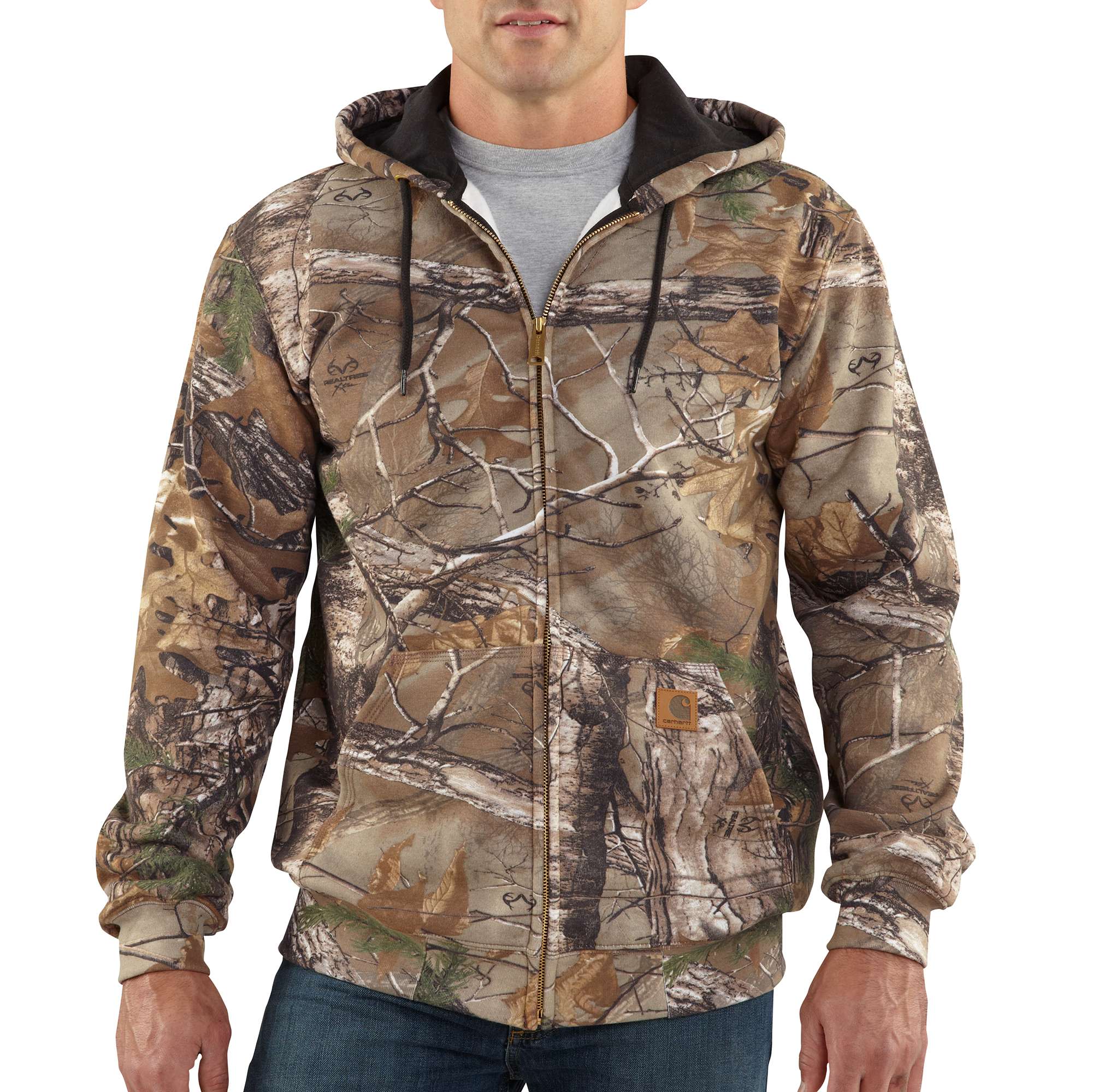 Midweight Realtree Xtra® Camo Hooded Zip-Front Sweatshirt - Image 2