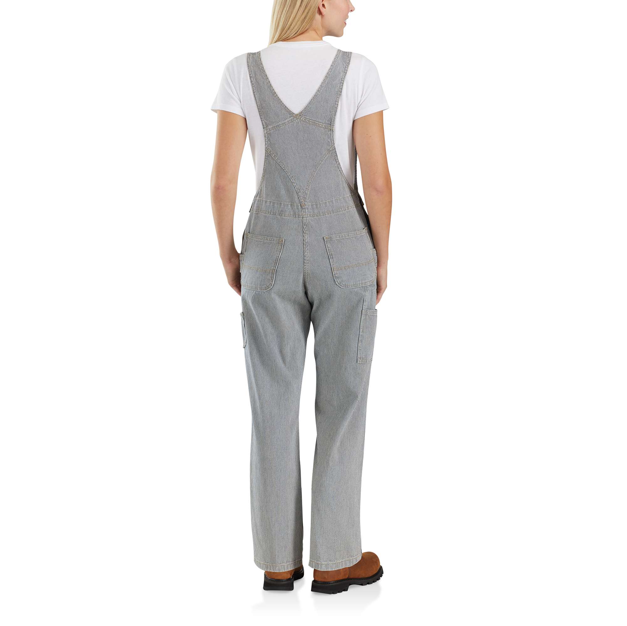 Railroad Stripe Denim Bib Overall - Image 2
