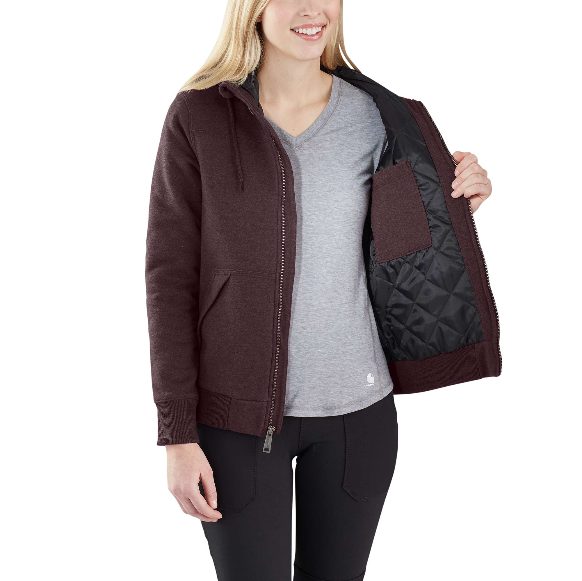 Rain Defender® Rockland Quilt-Lined Full-Zip Hooded Sweatshirt - Image 3