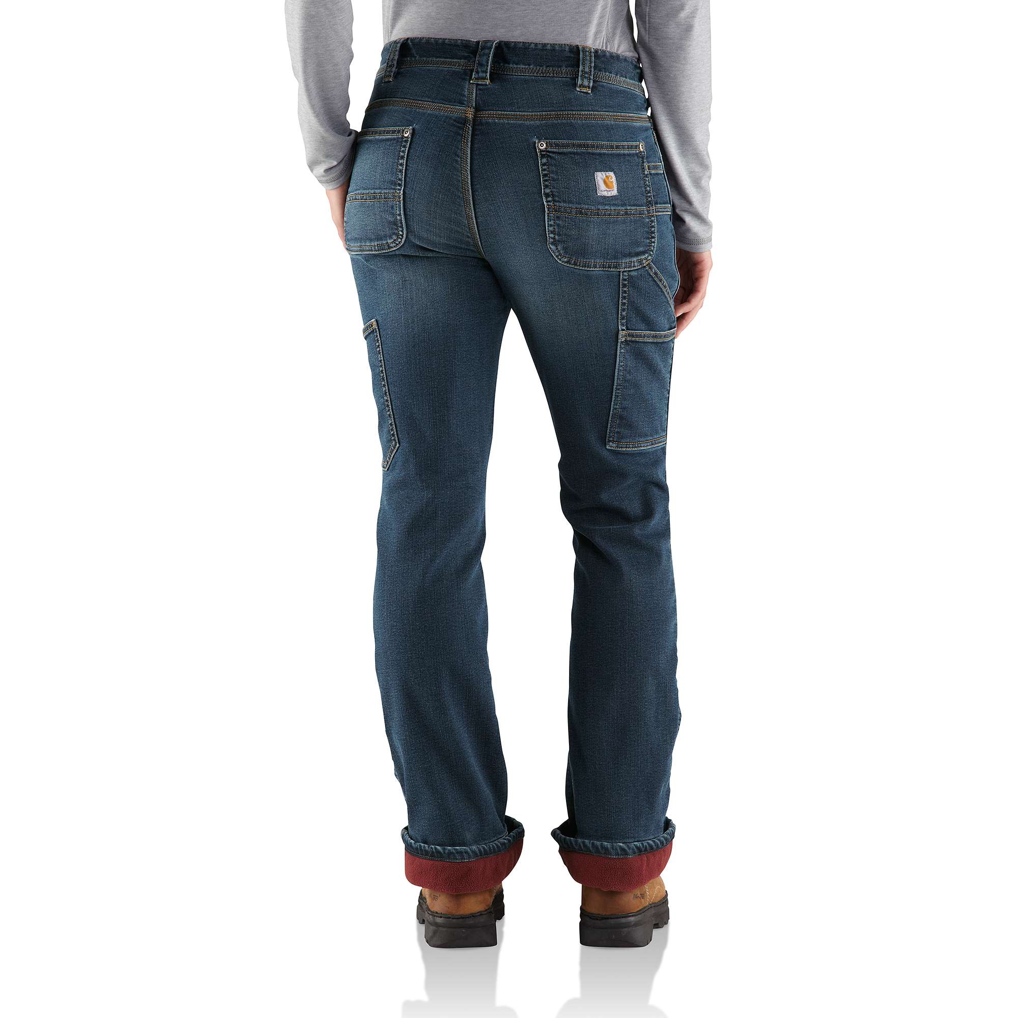 Relaxed-Fit Denim Fleece-Lined Roscoe Dungaree - Image 2