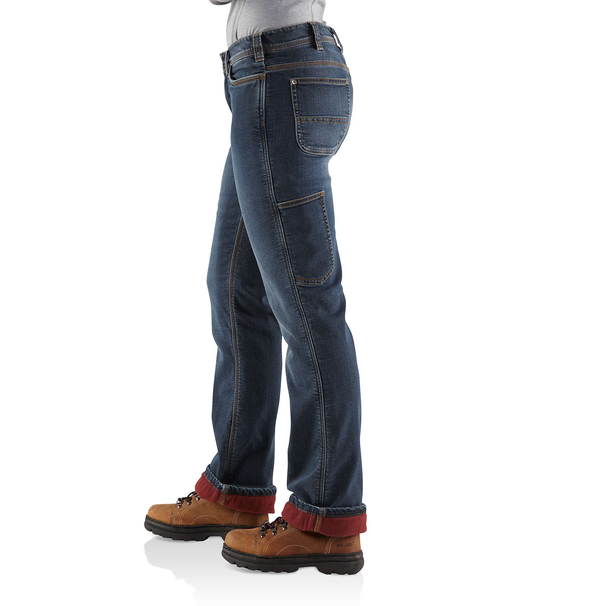 Relaxed-Fit Denim Fleece-Lined Roscoe Dungaree - Image 3