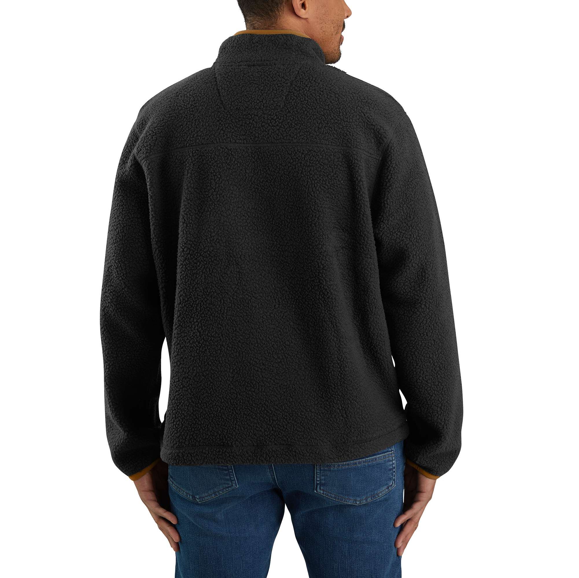 Relaxed Fit Fleece Snap Front Jacket - 2 Warmer Rating - Image 2