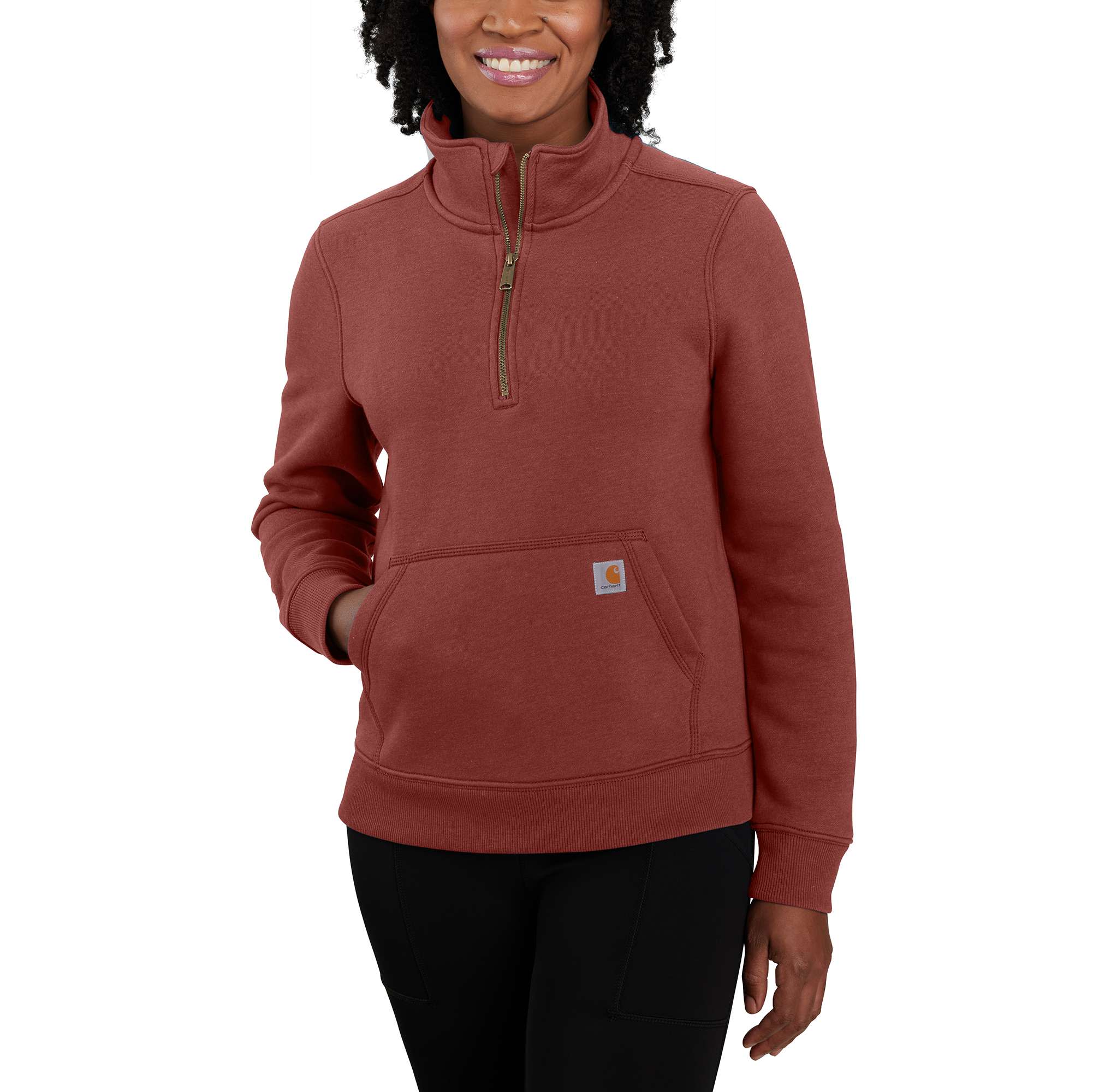 Relaxed Fit Midweight Half-Zip Sweatshirt