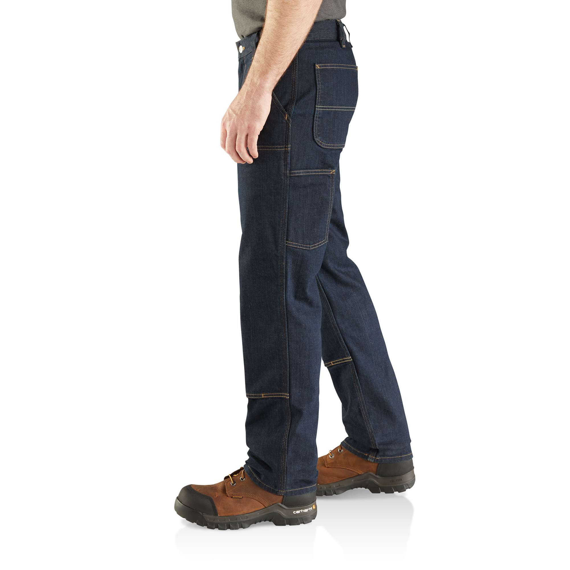 Relaxed Straight Rugged Flex™ Double-Front Denim Dungaree - Image 3