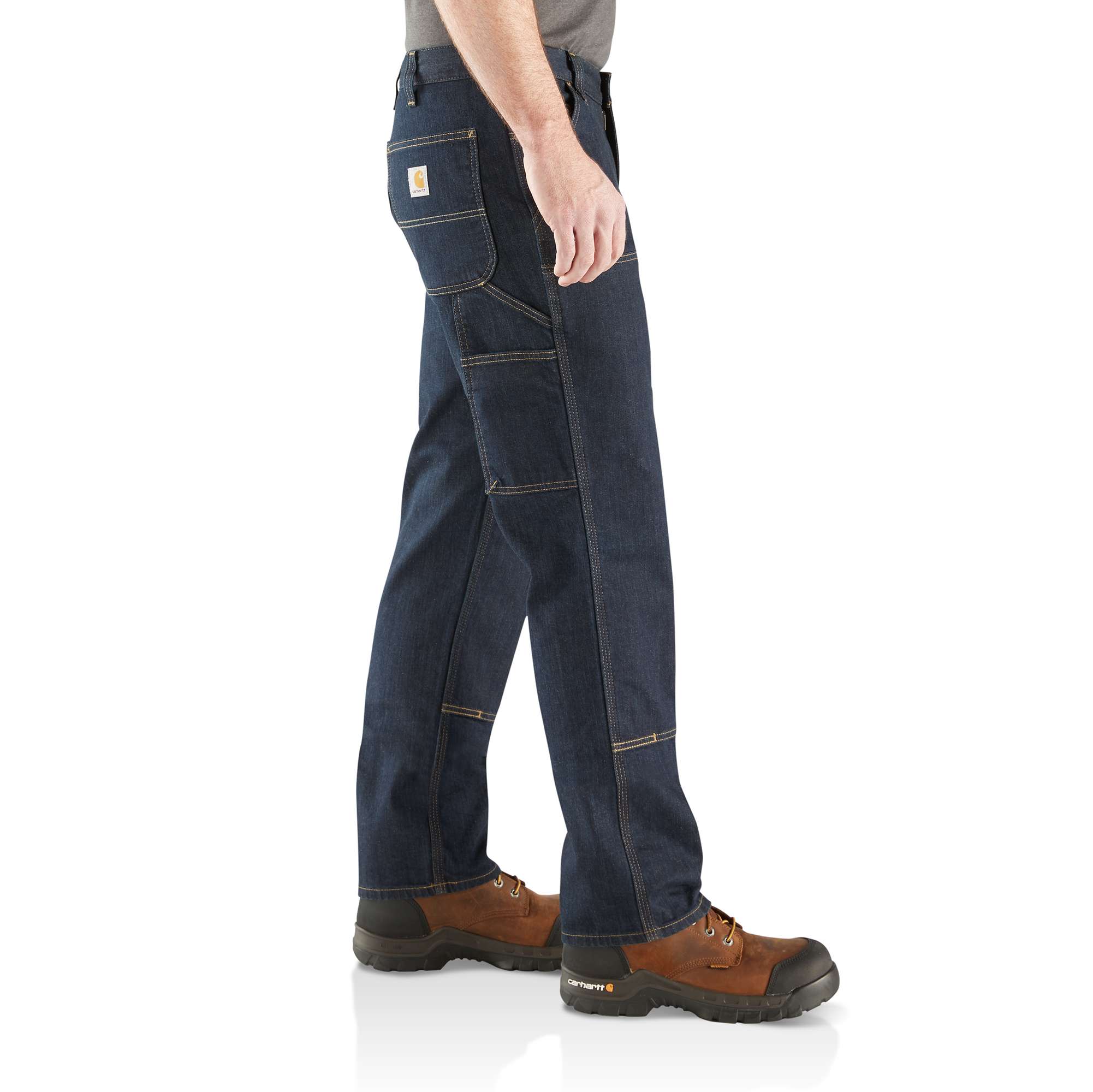 Relaxed Straight Rugged Flex™ Double-Front Denim Dungaree - Image 4