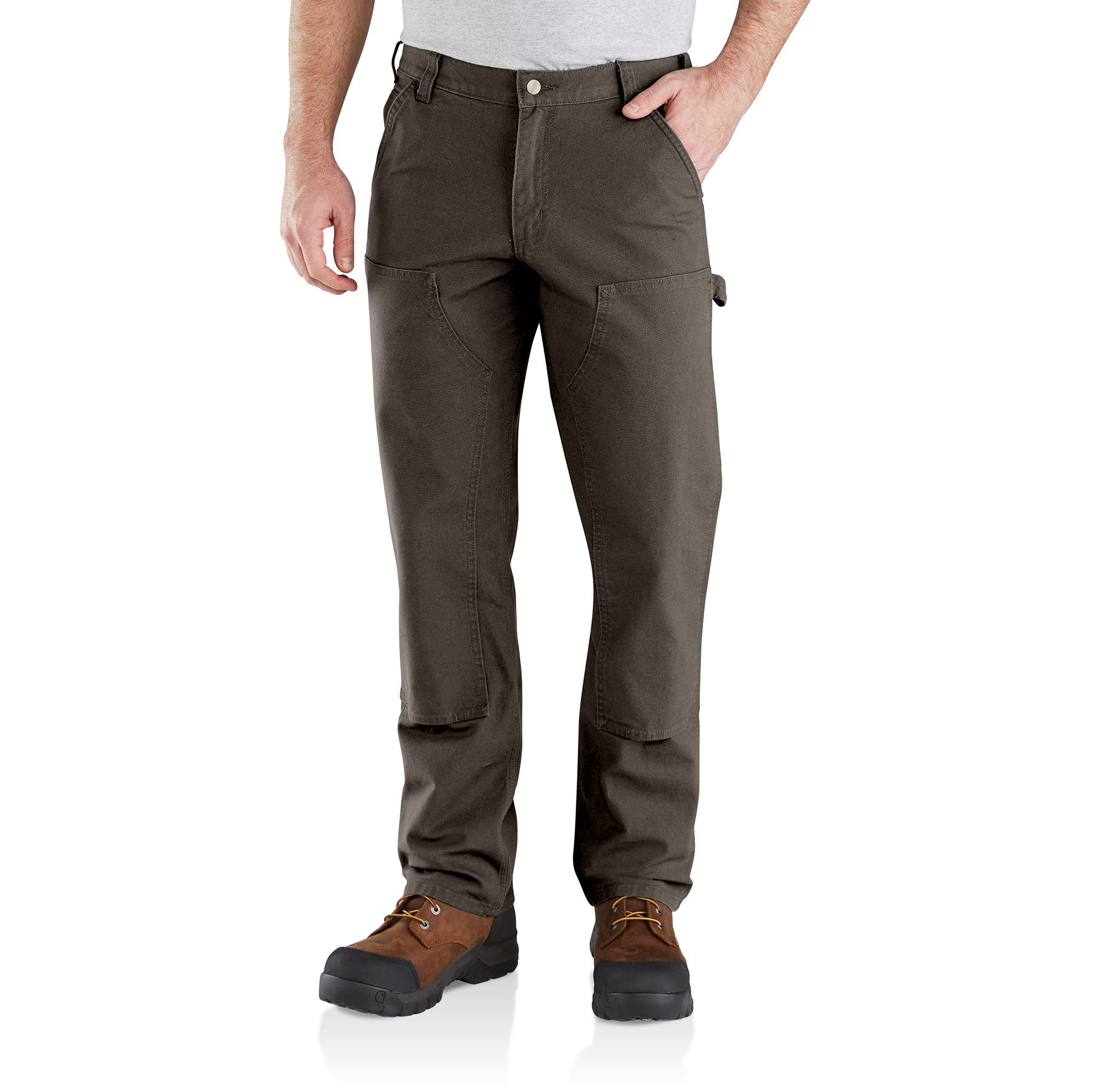 Relaxed Straight Rugged Flexâ„¢ Duck Double-Front Dungaree