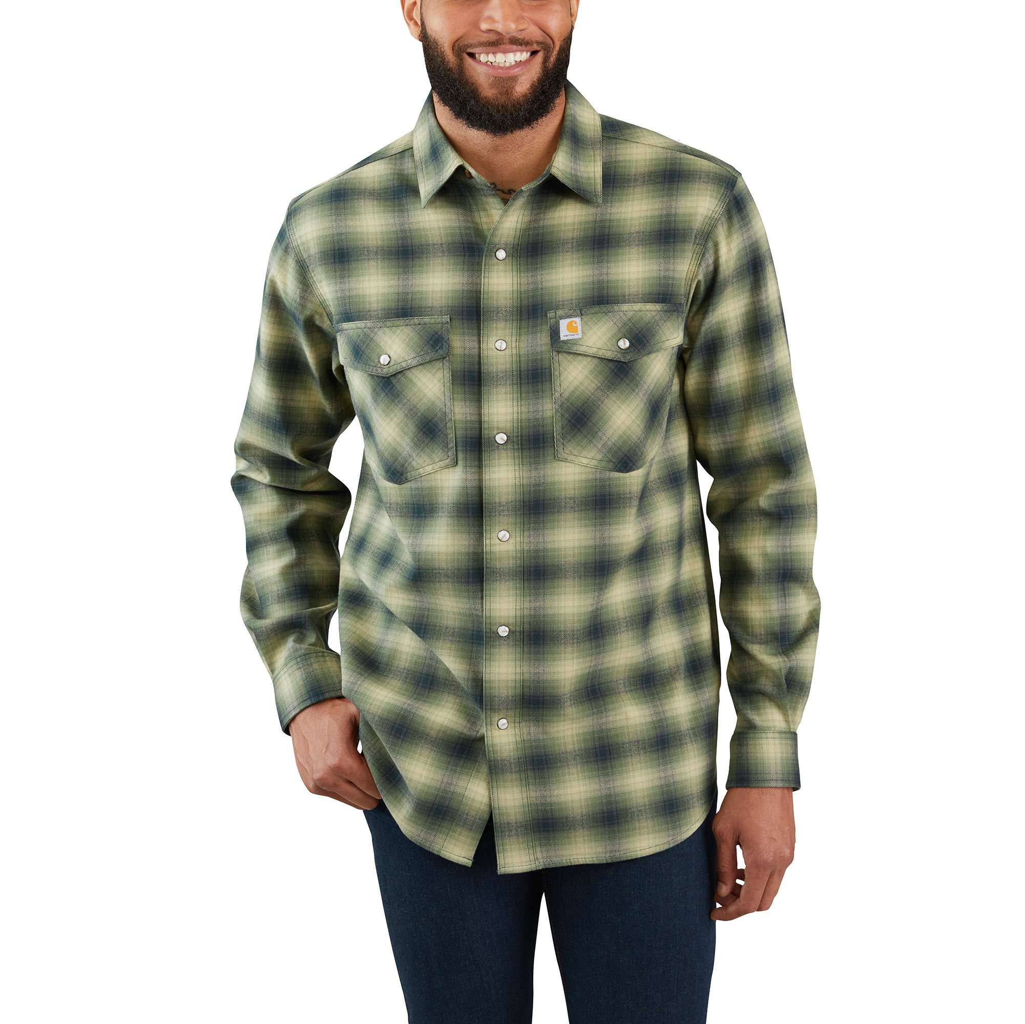 Rugged Flex® Hamilton Snap Front Plaid