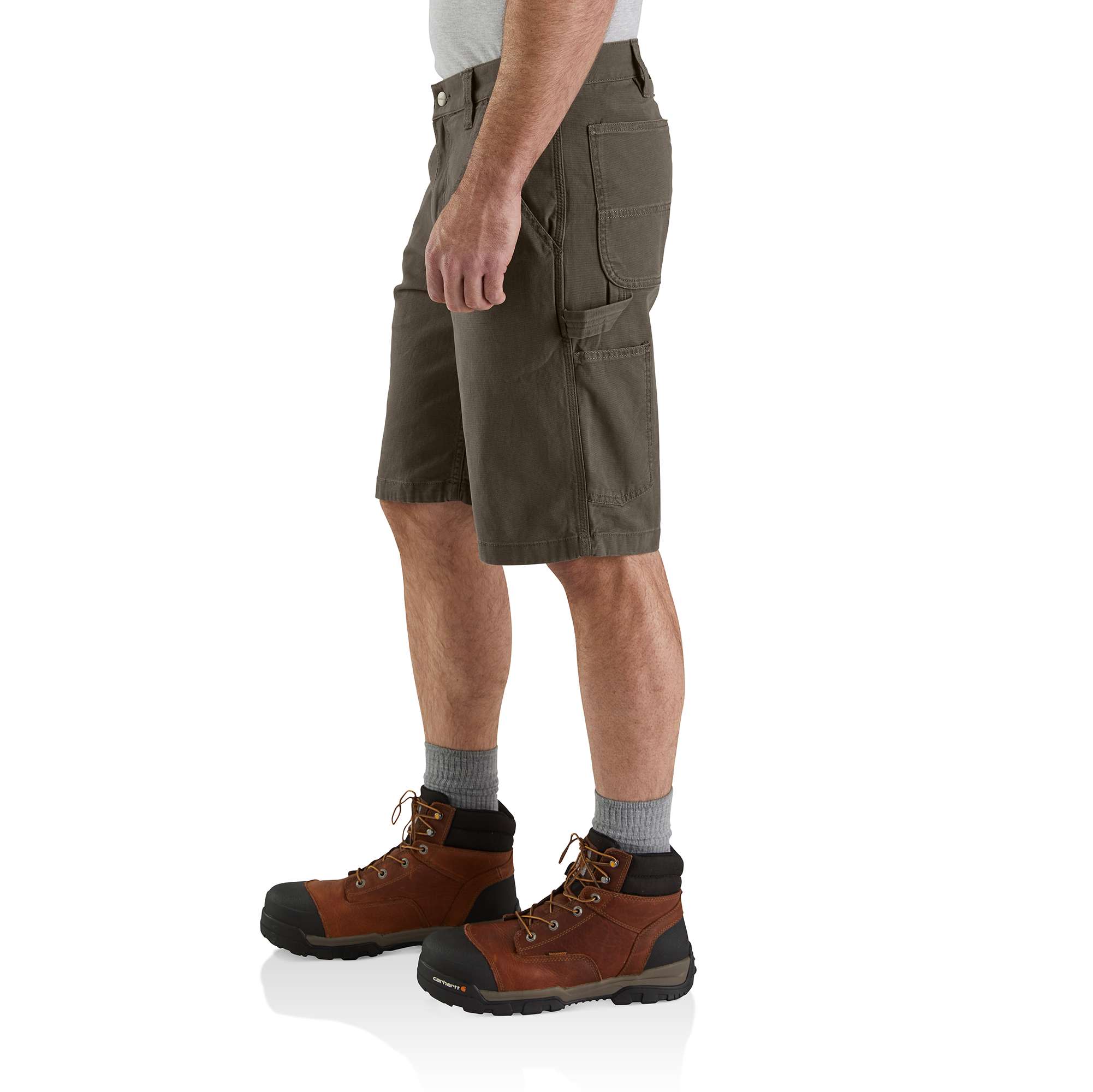 Rugged Flex® Relaxed Fit Canvas Utility Work Short - Image 3