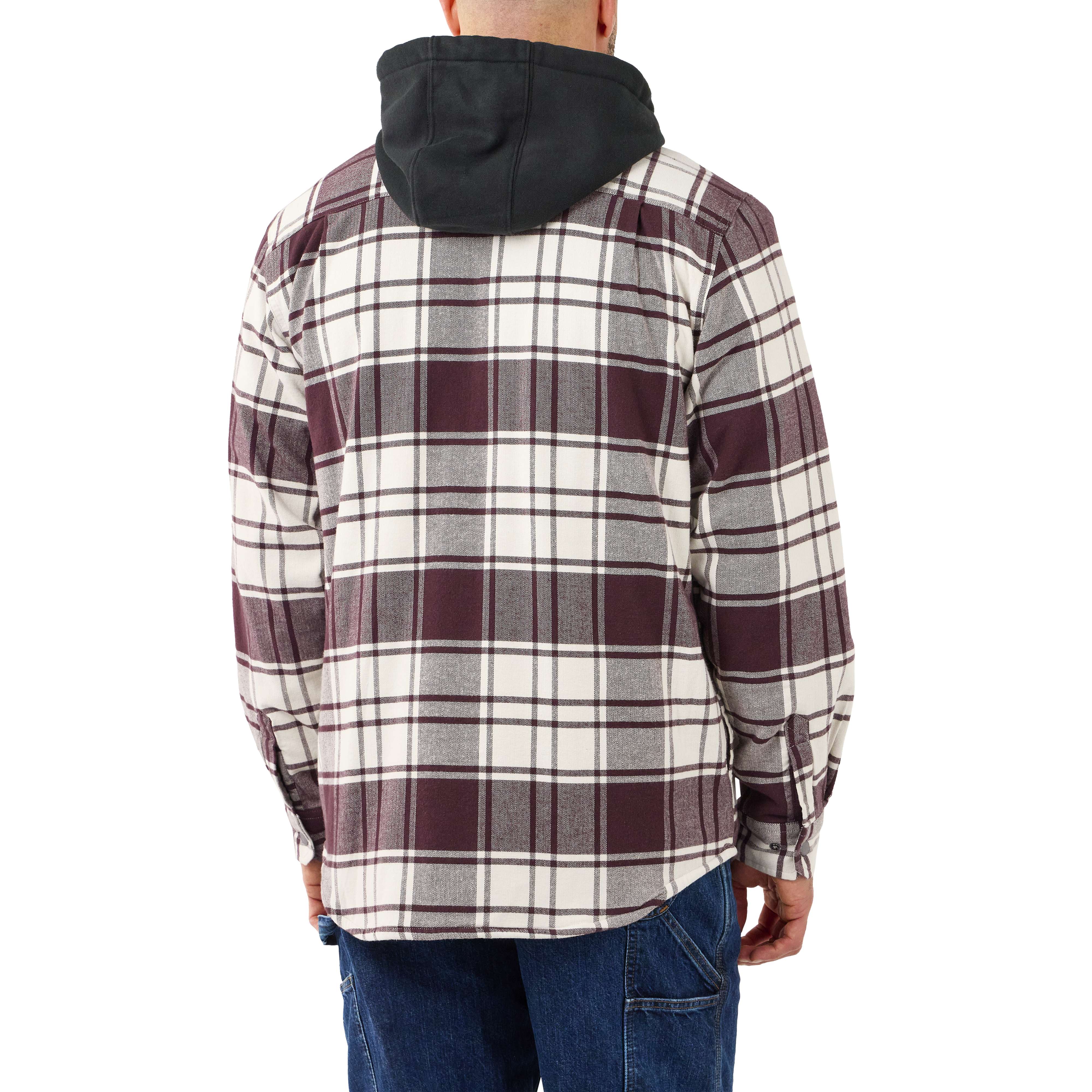 Rugged Flex® Relaxed Fit Flannel Fleece Lined Hooded Shirt Jac - Image 2