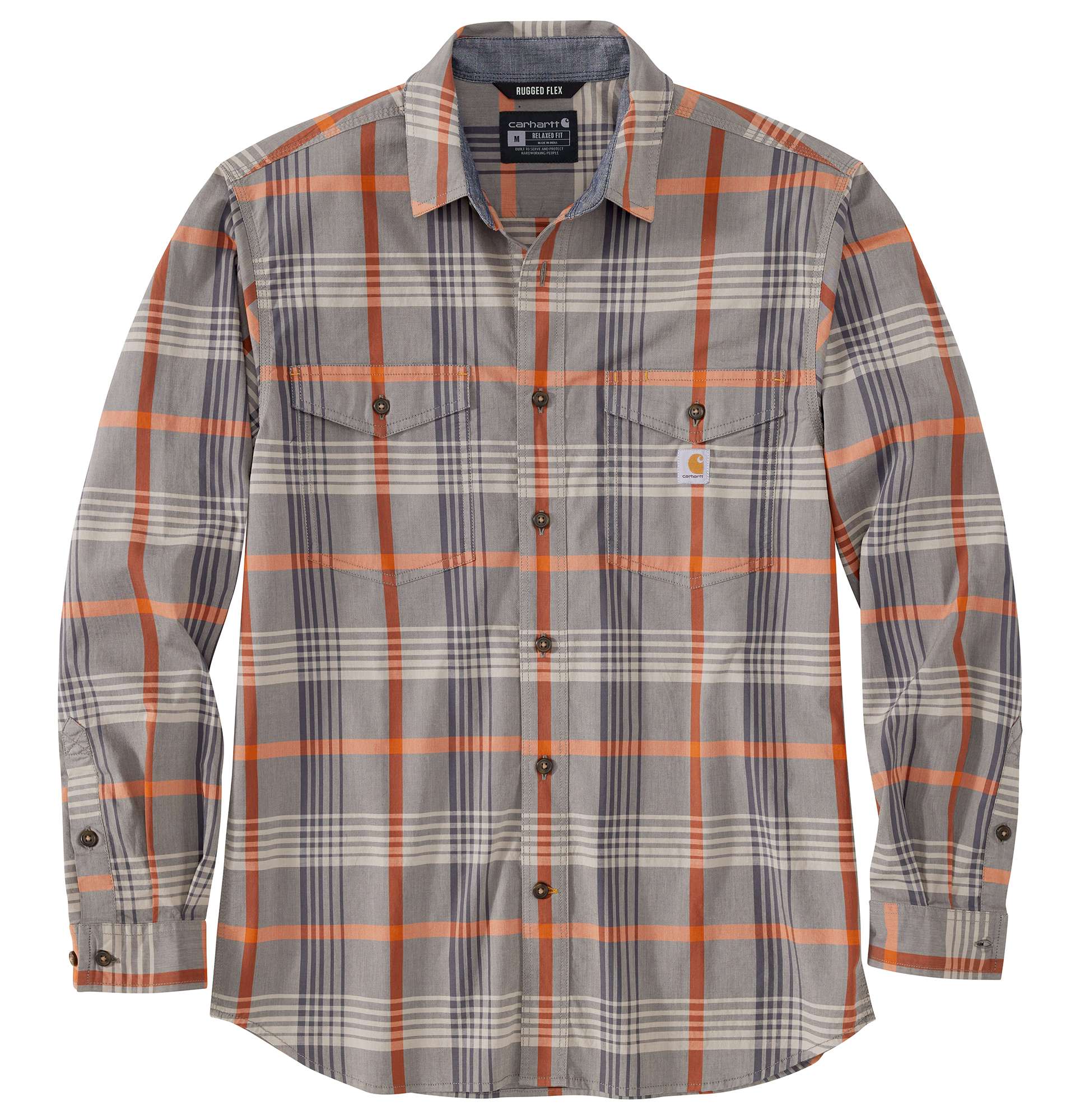 Rugged Flex® Relaxed Fit Lightweight Long-Sleeve Plaid Shirt