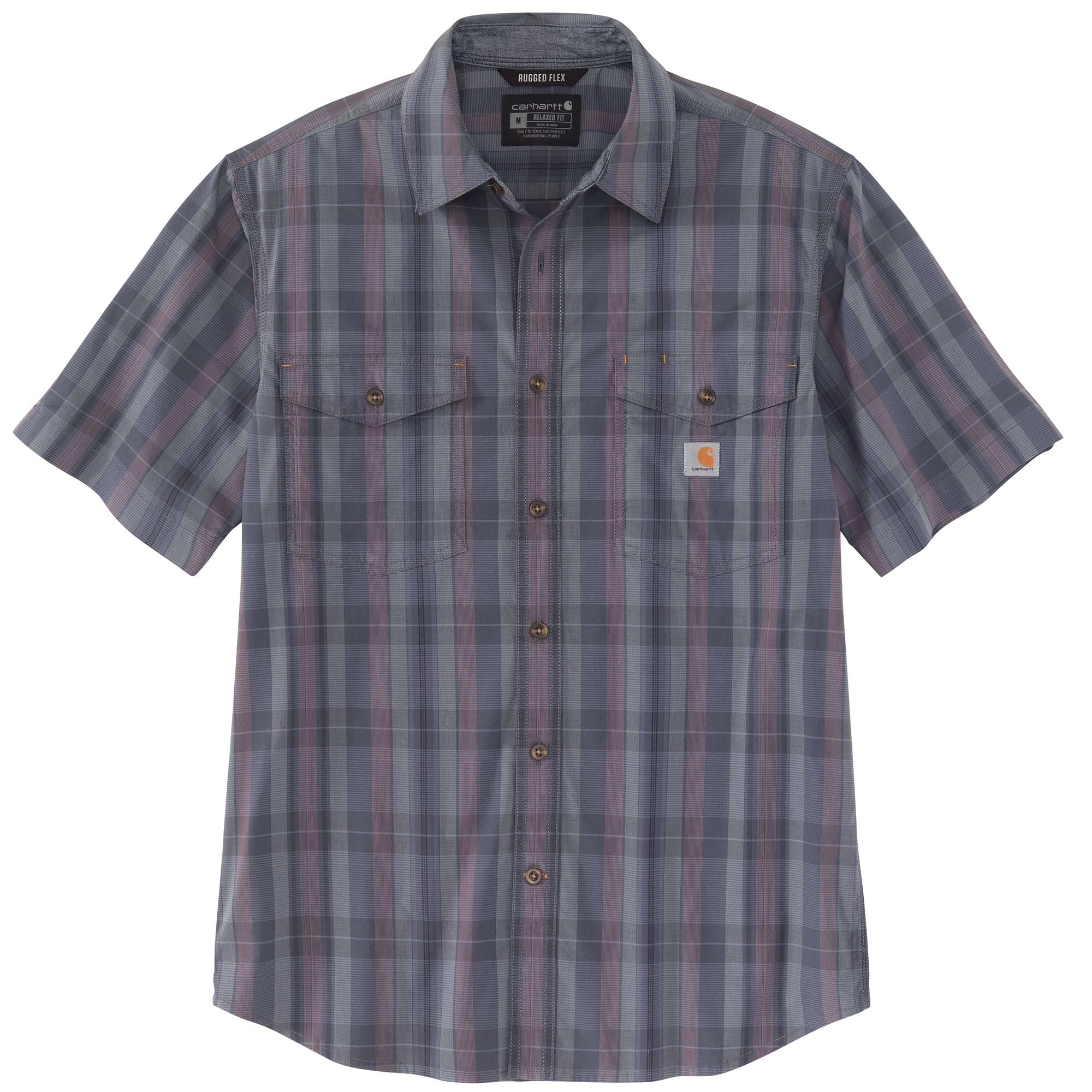 Rugged Flex® Relaxed Fit Lightweight Short-Sleeve Plaid Shirt