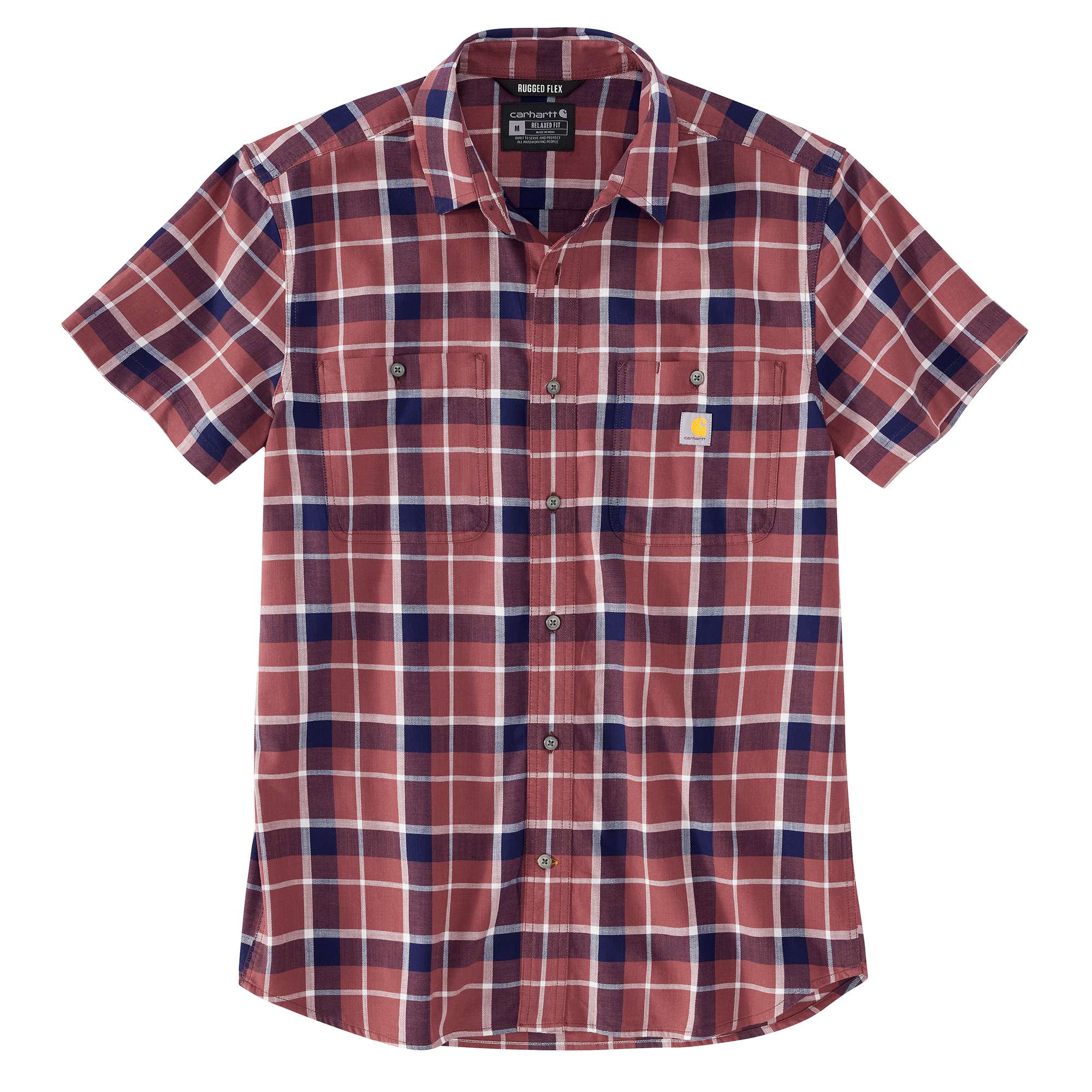 Rugged Flex™ Relaxed Fit Lightweight Short-Sleeve Plaid Shirt