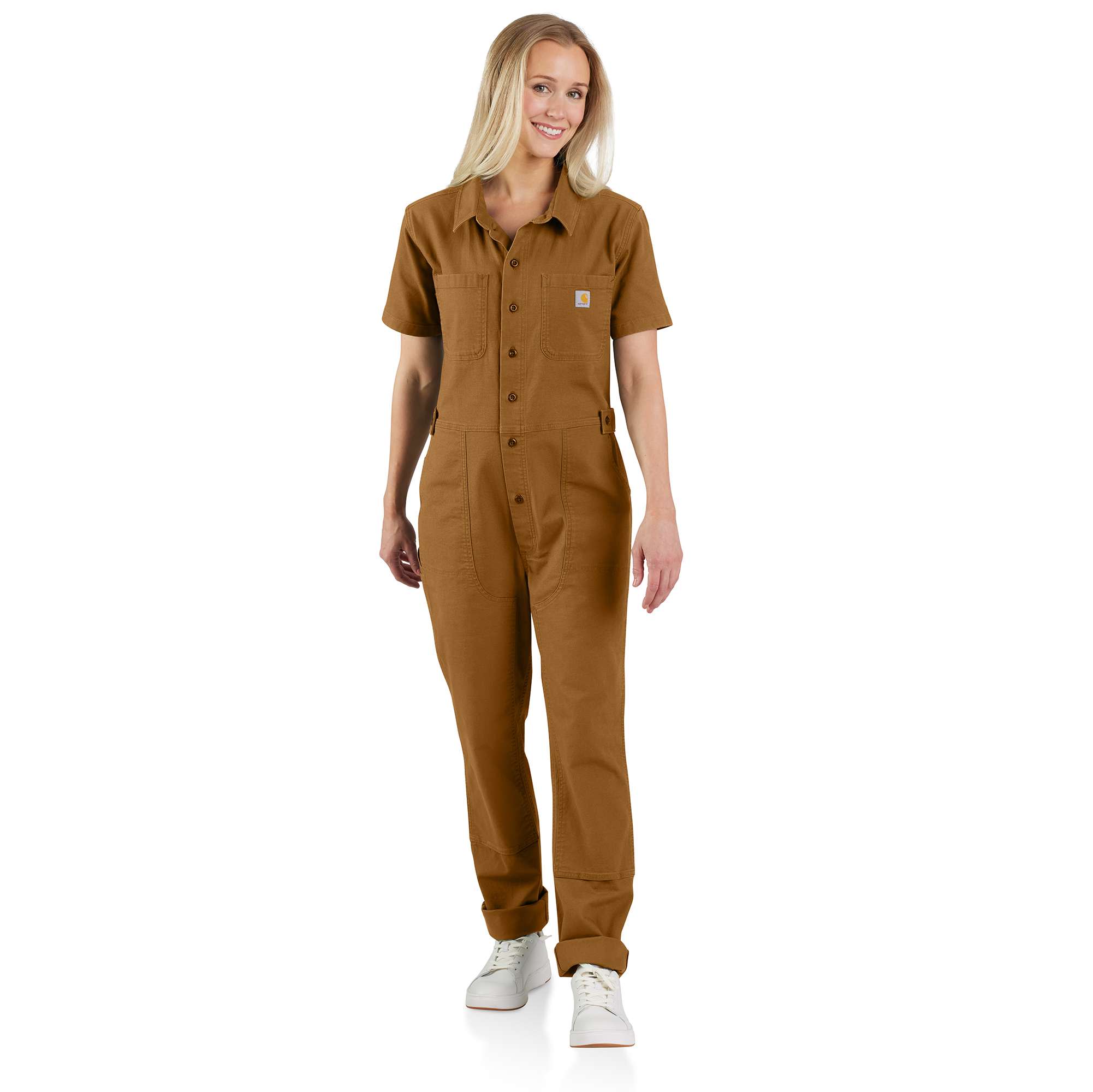 Rugged Flex® Relaxed Fit Short-Sleeve Canvas Coverall