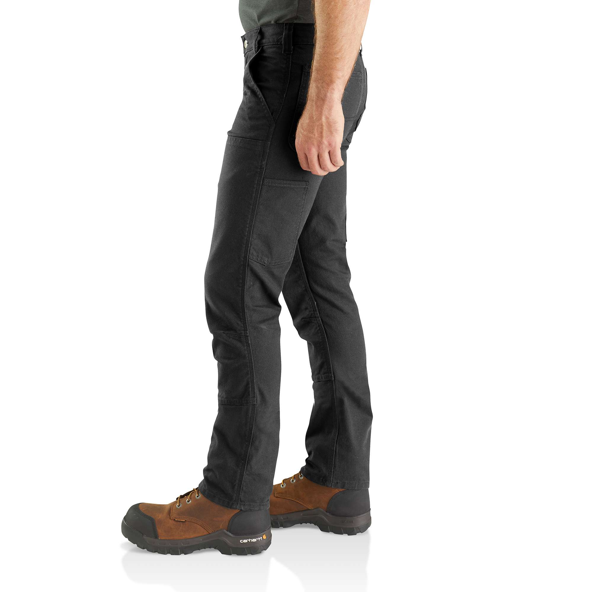 Slim Tapered Rugged Flexâ„¢ Duck Double-Front Dungaree - Image 3