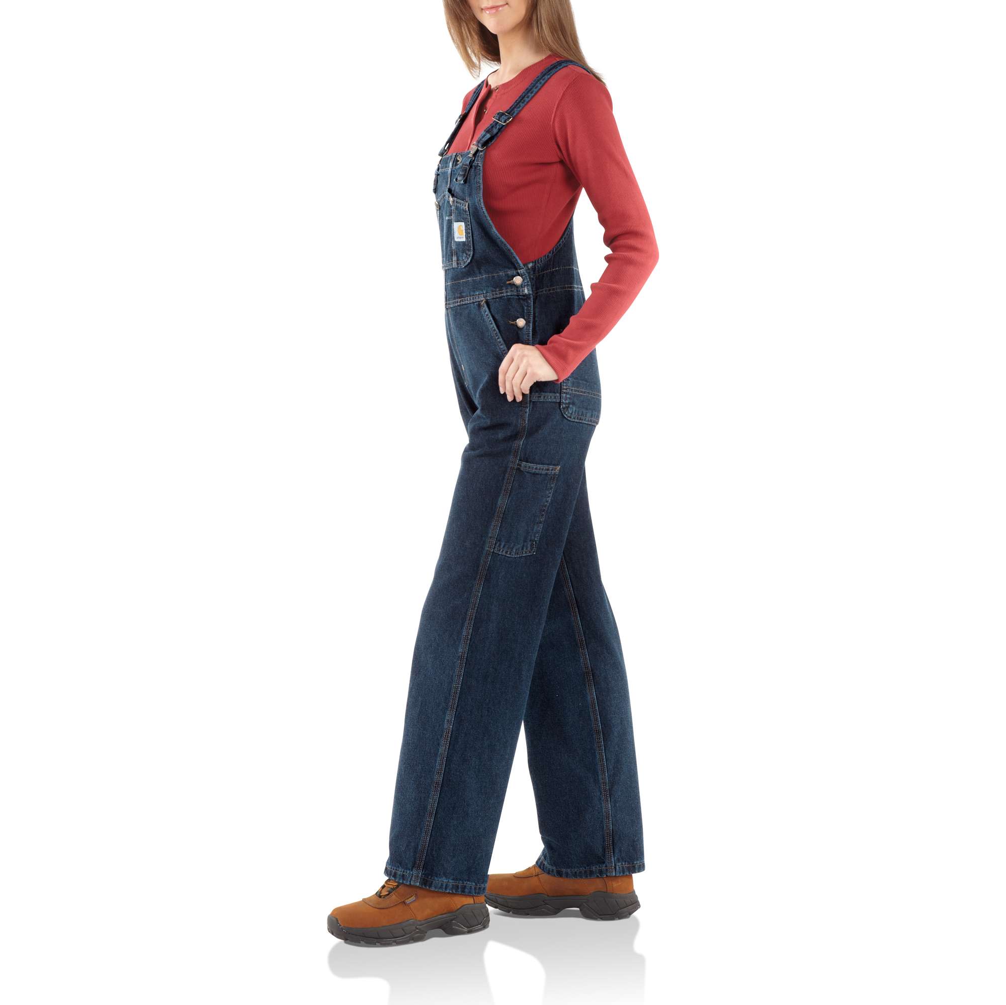 Washed Denim Bib Overall - Straight Leg / Unlined - Image 3