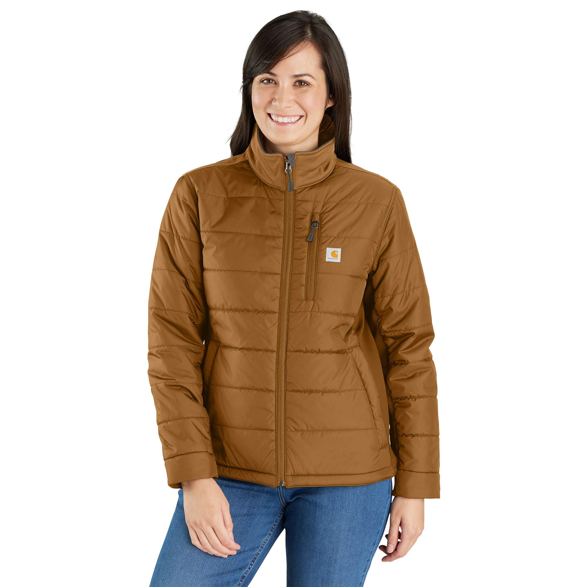 Women's Lightweight Puffer Jacket - Relaxed Fit - Insulated - 2 Warmer Rating